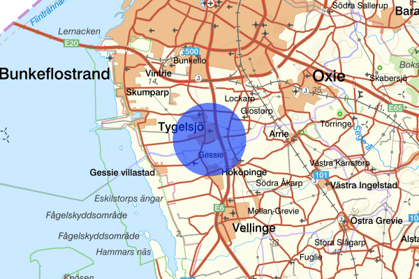 Tygelsjö 09 juli 22.47, Rattfylleri, Malmö
