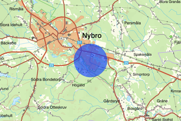 Hanemåla 10 juli 09.12, Trafikolycka, Nybro
