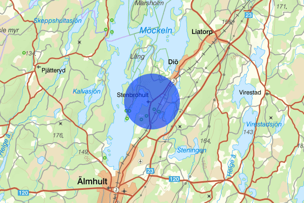 Stenbrohult 11 juli 04.40, Djur, Älmhult