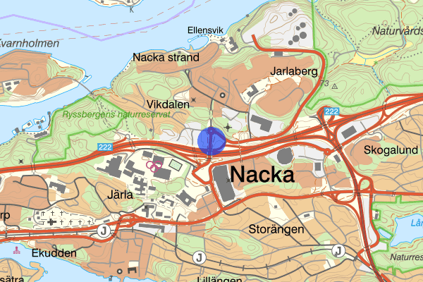 Vikdalsvägen 11 juli 09.25, Trafikolycka, Nacka