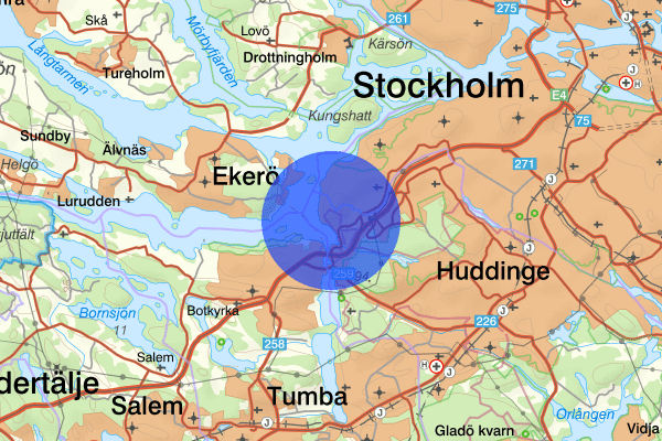 Vårby 12 juli 20.22, Brand, Huddinge
