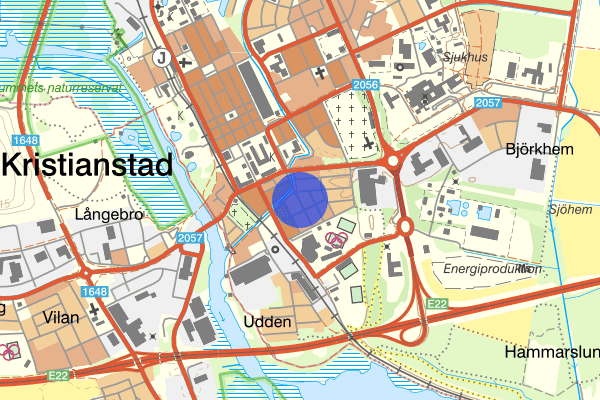 Östra Boulevarden 13 juli 03.22, Misshandel, Kristianstad