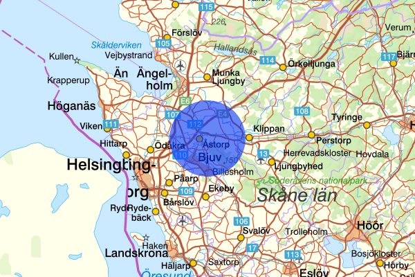 13 juli 23.56, Brand, Åstorp