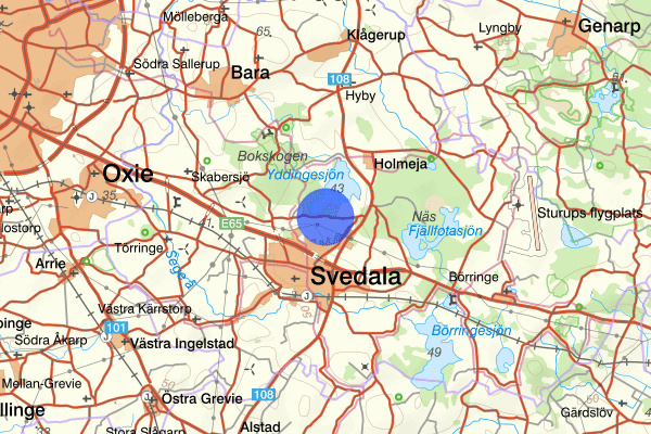 Ekhagsvägen 14 juli 09.17, Trafikolycka, Svedala