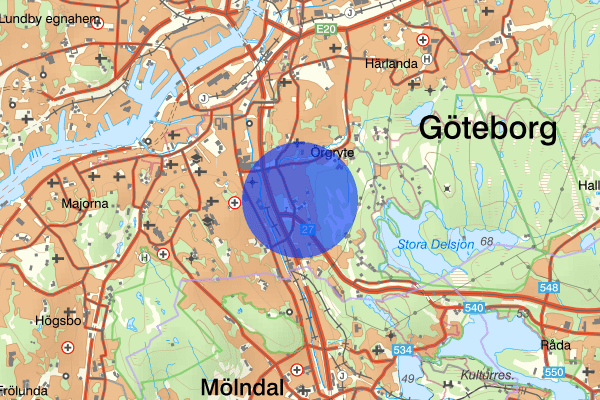 Skår 14 juli 10.21, Arbetsplatsolycka, Göteborg