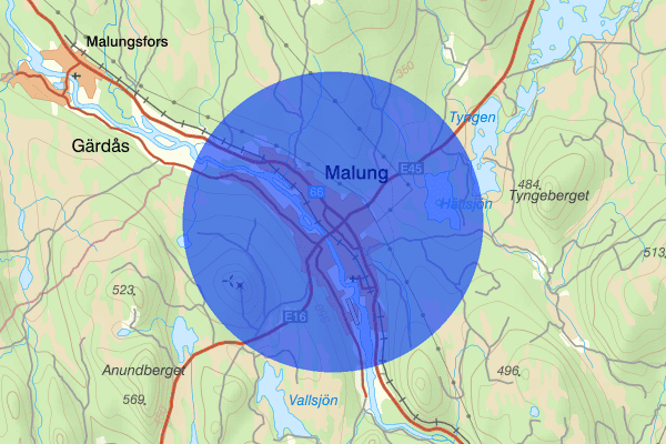 Malung 15 juli 07.14, Sammanfattning natt, Dalarnas län