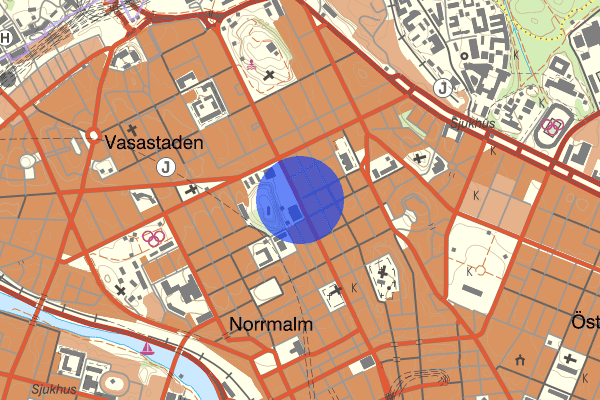 Sveavägen 15 juli 13.54, Rån, försök, Stockholm