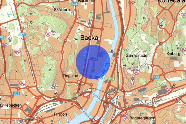 Exportgatan 17 juli 08.12, Trafikolycka, singel, Göteborg