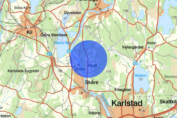 Rud 17 juli 11.07, Brand, Karlstad