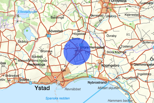 Stora Herrestad 17 juli 14.30, Trafikolycka, Ystad