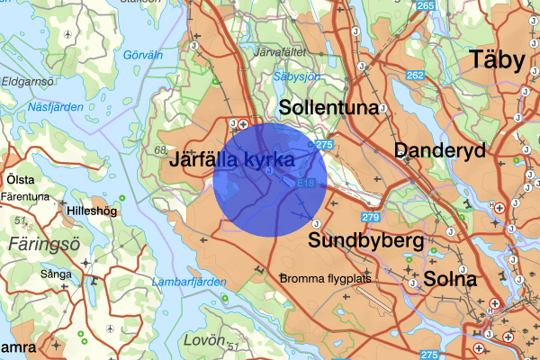 Barkarby 18 juli 09.55, Brand, Järfälla