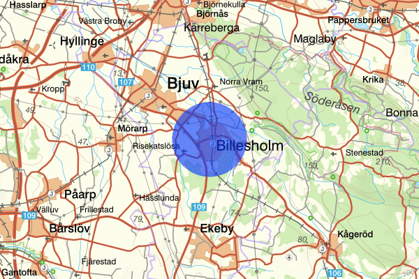 Billesholm 18 juli 11.21, Brand, Bjuv