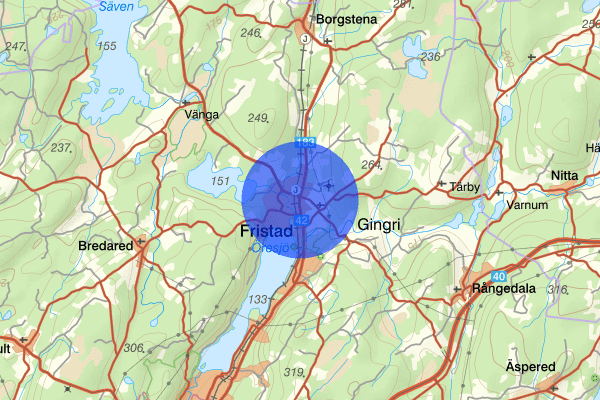 Fristad 19 juli 10.51, Trafikolycka, Borås