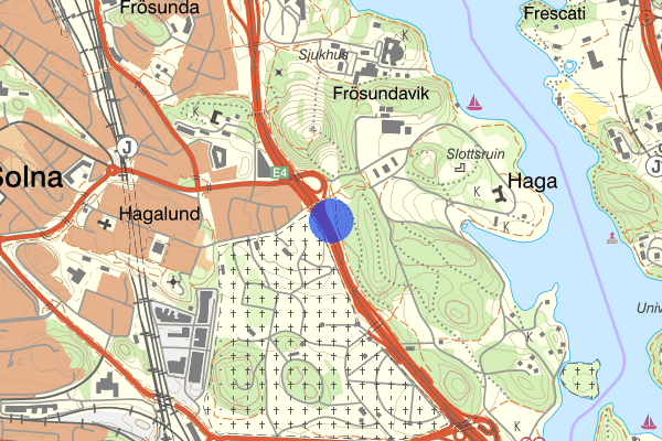 Haga norra 19 juli 21.16, Trafikolycka, personskada, Solna