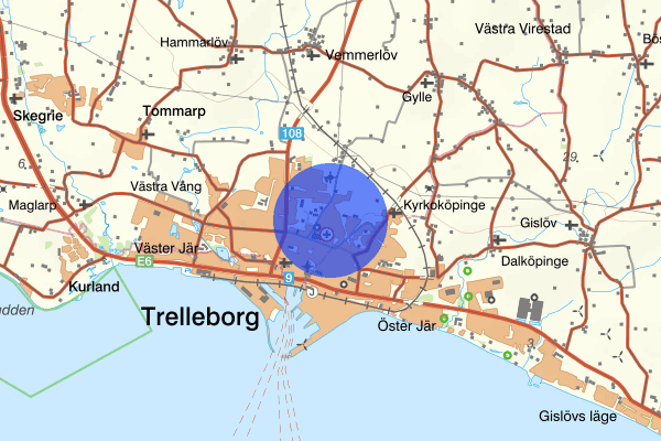 Granlunda 20 juli 04.42, Brand, Trelleborg