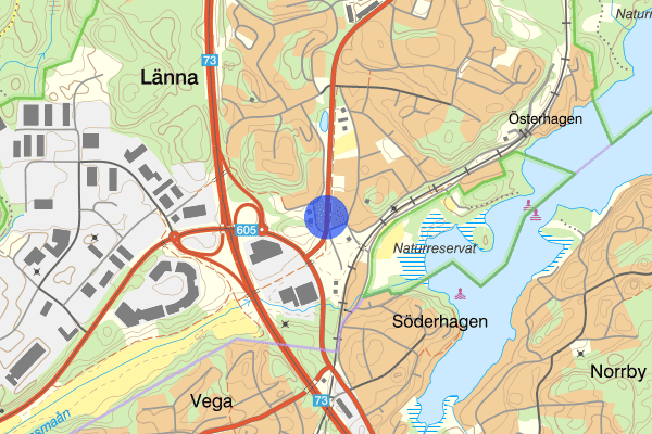 Länna gård 21 juli 12.47, Trafikhinder, Huddinge