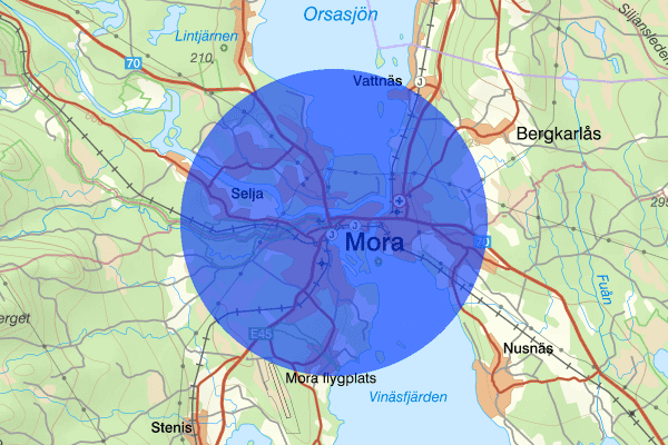 Mora 23 juli 12.33, Trafikolycka, Mora
