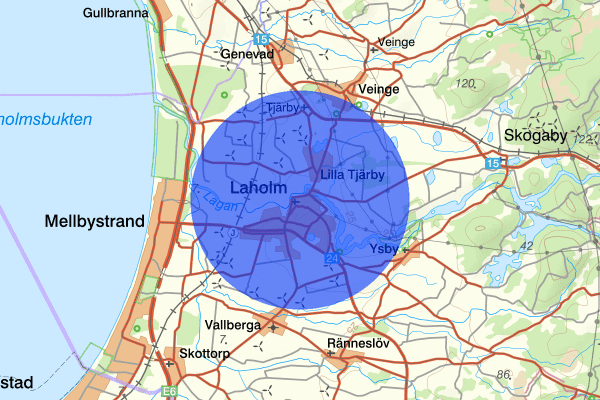 Laholm 24 juli 13.00, Trafikolycka, Laholm