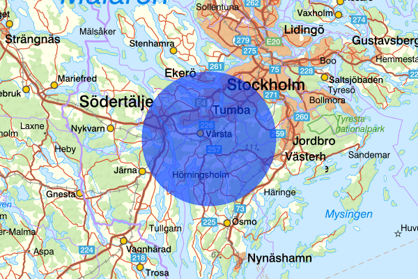 24 juli 19.21, Misshandel, Botkyrka