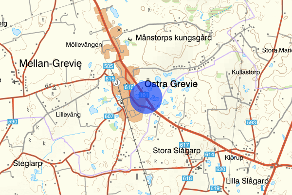 Landsvägen 25 juli 13.53, Trafikolycka, Vellinge