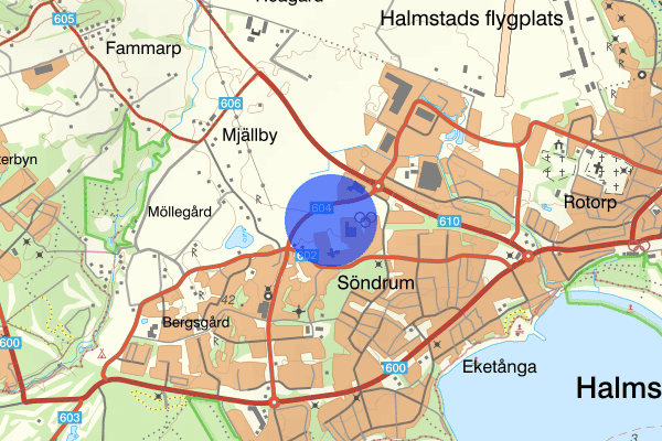 Bäckagårdsvägen 25 juli 16.10, Trafikolycka, Halmstad