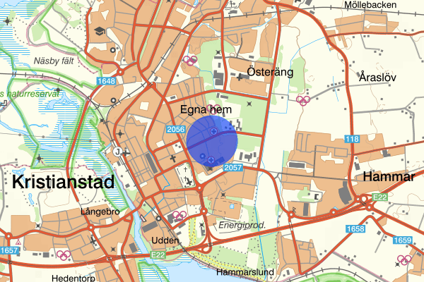 Lasarettsboulevarden 25 juli 22.27, Trafikolycka, Kristianstad