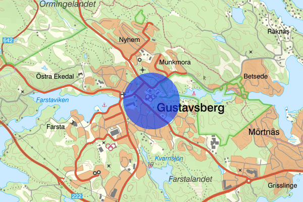 Gustavsbergs centrum 26 juli 16.26, Misshandel, grov, Värmdö