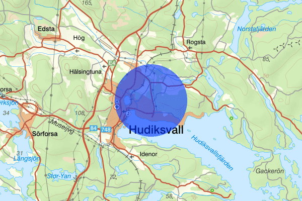 Björkberg 27 juli 15.58, Brand, Hudiksvall