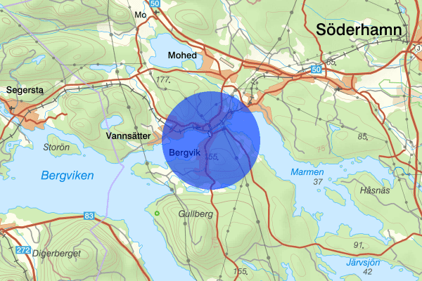 Bergvik 29 juli 00.18, Skadegörelse, Söderhamn