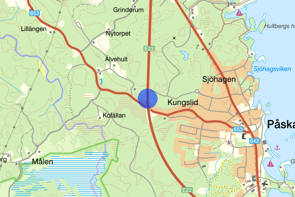 Påskallavik E22 29 juli 16.00, Trafikolycka, Oskarshamn