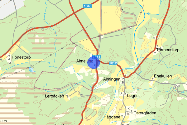 Almelund 29 juli 15.43, Trafikolycka, Herrljunga