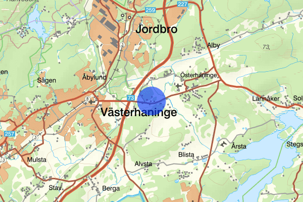 Österhaningevägen 30 juli 04.35, Rattfylleri, Haninge