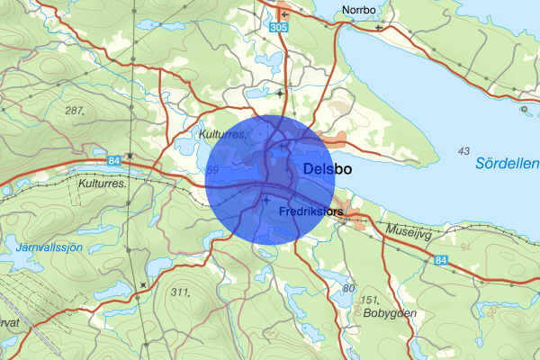 Delsbo 02 augusti 02.38, Brand, Hudiksvall