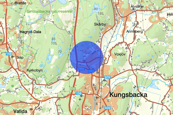 Borgås 03 augusti 08.27, Trafikolycka, singel, Kungsbacka
