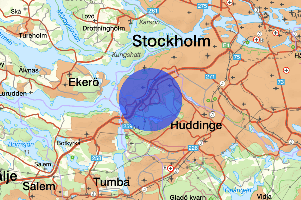 Kungens kurva 04 augusti 16.08, Misshandel, Huddinge