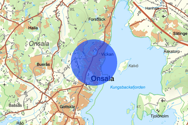 Onsalavägen 05 augusti 15.17, Trafikolycka, Kungsbacka