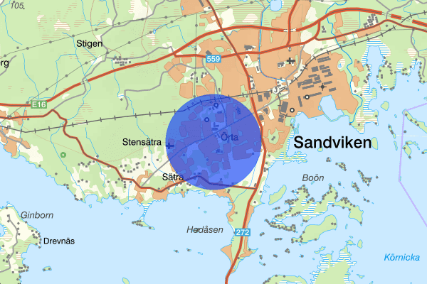 Björksätra 06 augusti 12.11, Trafikolycka, Sandviken