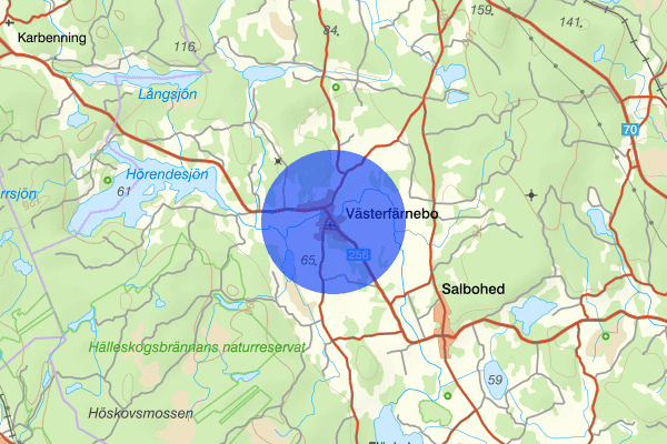 Västerfärnebo 06 augusti 13.16, Trafikolycka, personskada, Sala
