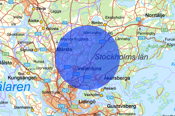  07 augusti 00.41, Misshandel, Vallentuna
