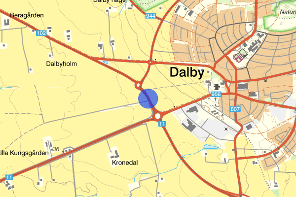 Dalbyvägen 07 augusti 14.32, Trafikolycka, Lund