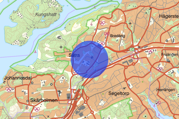 Sätra 08 augusti 11.50, Trafikolycka, Stockholms län