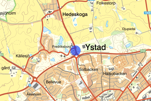 Ystad Almelundsvägen 10 augusti 13.31, Räddningsinsats, Ystad
