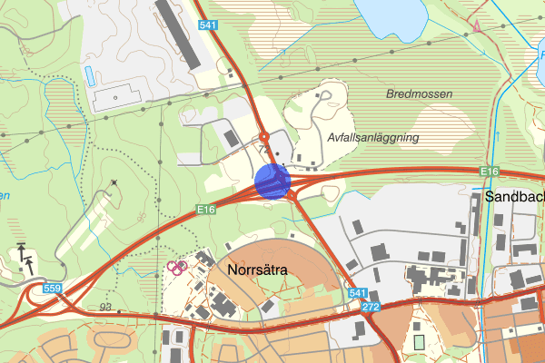 Tuna E16 10 augusti 14.05, Trafikolycka, Sandviken