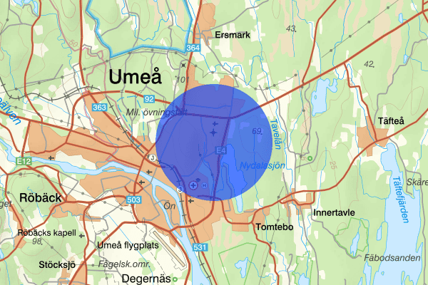 Mariehem 12 augusti 07.49, Skadegörelse, Umeå