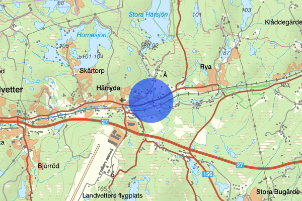 Härrydavägen 12 augusti 20.29, Trafikolycka, smitning från, Härryda