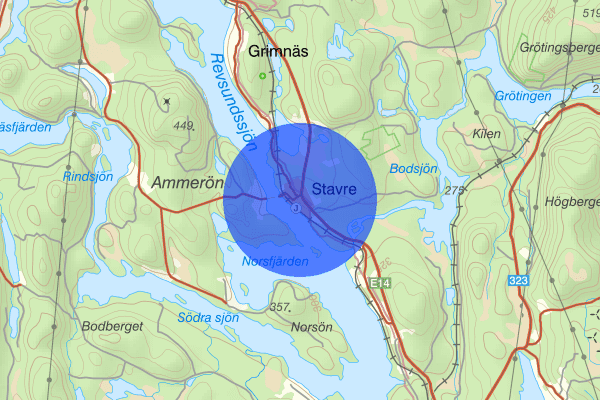 Stavre 13 augusti 07.31, Sammanfattning natt, Jämtlands län