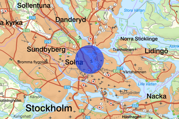 Brunnsviken 14 augusti 07.16, Anträffad död, Stockholm