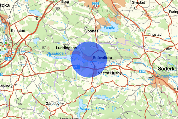 Snövelstorp 15 augusti 19.11, Trafikolycka, singel, Söderköping