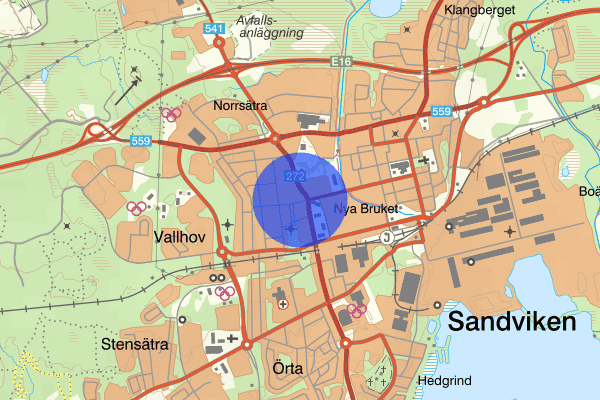 Barrsätragatan 15 augusti 20.15, Trafikolycka, personskada, Sandviken