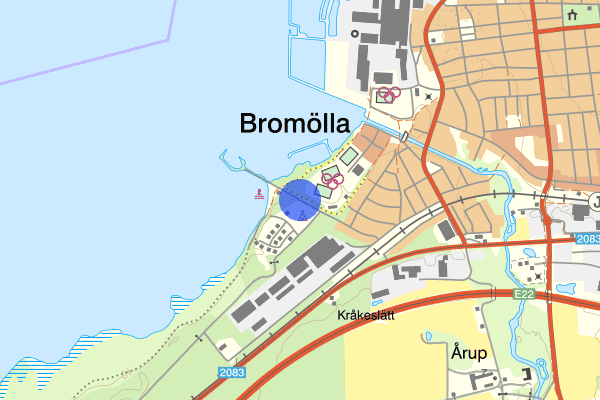 Strandängsvägen 15 augusti 19.43, Räddningsinsats, Bromölla